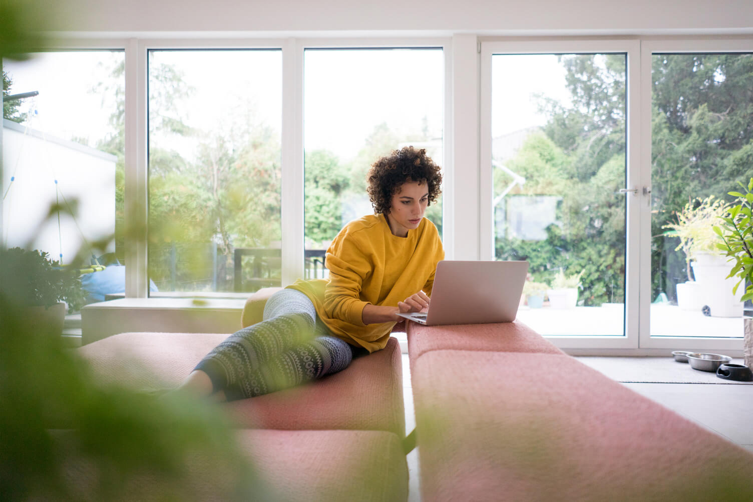 Lady at computer